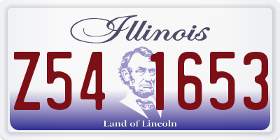 IL license plate Z541653