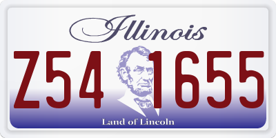 IL license plate Z541655