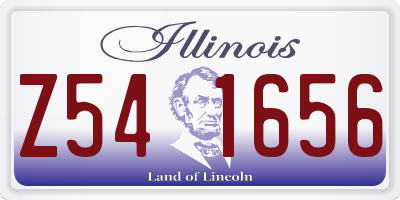 IL license plate Z541656