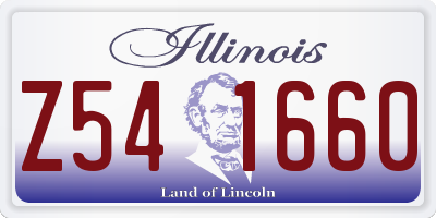 IL license plate Z541660