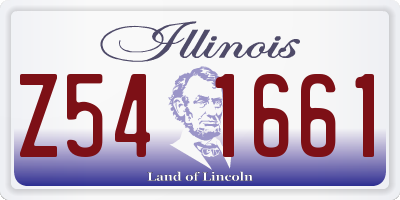 IL license plate Z541661