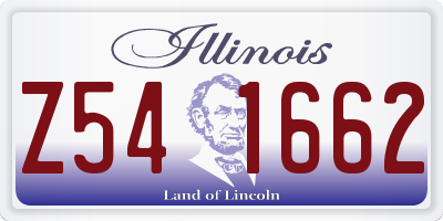 IL license plate Z541662