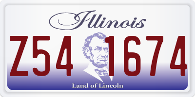 IL license plate Z541674