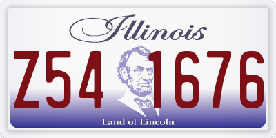 IL license plate Z541676