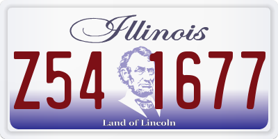 IL license plate Z541677