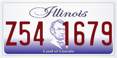 IL license plate Z541679
