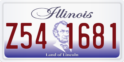 IL license plate Z541681