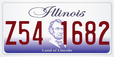 IL license plate Z541682