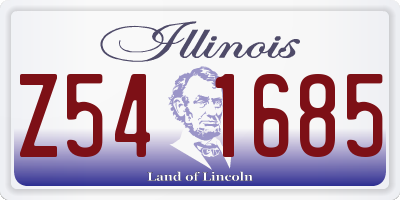 IL license plate Z541685