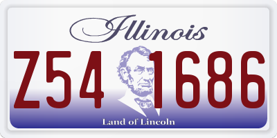 IL license plate Z541686