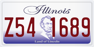 IL license plate Z541689