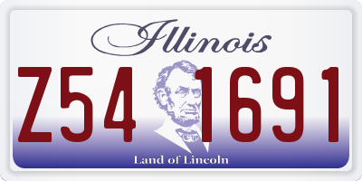 IL license plate Z541691