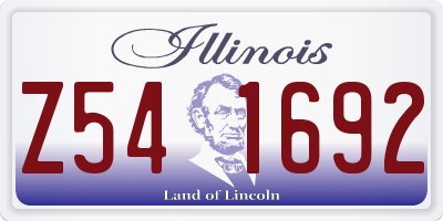 IL license plate Z541692