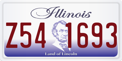 IL license plate Z541693