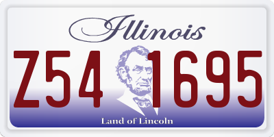 IL license plate Z541695