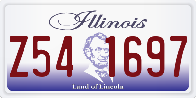 IL license plate Z541697