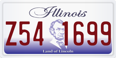 IL license plate Z541699