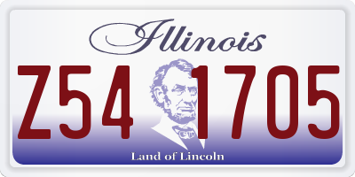 IL license plate Z541705