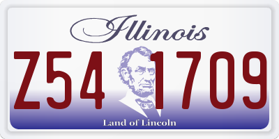 IL license plate Z541709