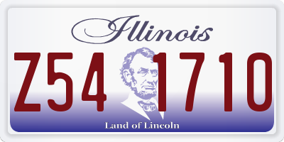 IL license plate Z541710