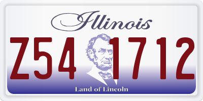 IL license plate Z541712
