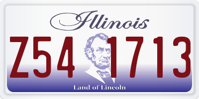 IL license plate Z541713