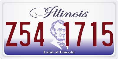 IL license plate Z541715