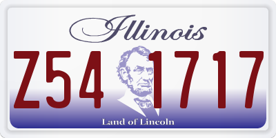 IL license plate Z541717