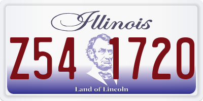 IL license plate Z541720