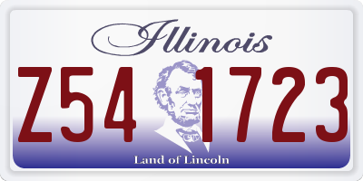 IL license plate Z541723