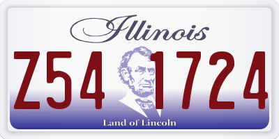 IL license plate Z541724