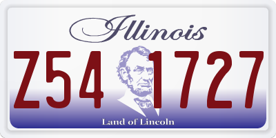 IL license plate Z541727
