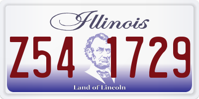 IL license plate Z541729