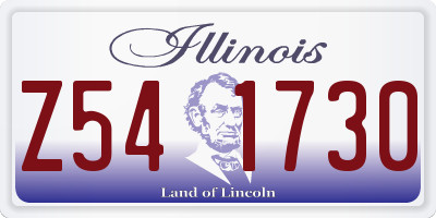 IL license plate Z541730