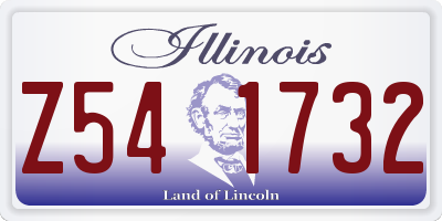 IL license plate Z541732
