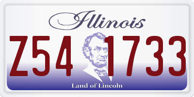 IL license plate Z541733
