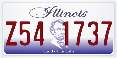 IL license plate Z541737