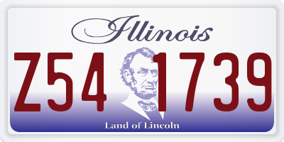 IL license plate Z541739