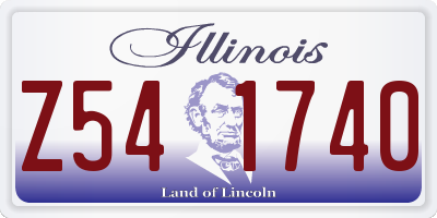 IL license plate Z541740