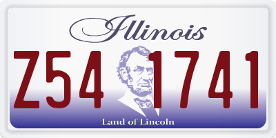 IL license plate Z541741