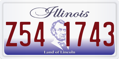IL license plate Z541743