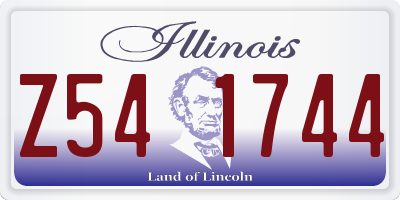 IL license plate Z541744