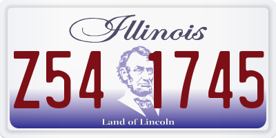 IL license plate Z541745
