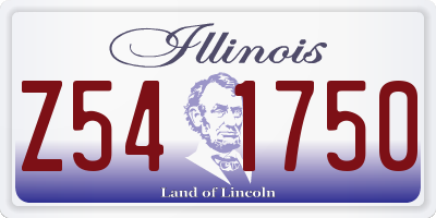 IL license plate Z541750