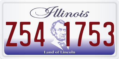 IL license plate Z541753