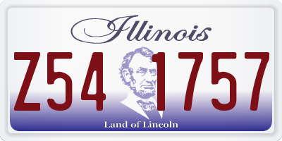 IL license plate Z541757