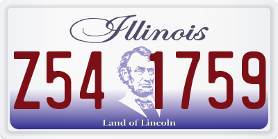 IL license plate Z541759