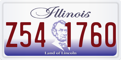 IL license plate Z541760