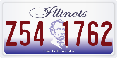 IL license plate Z541762