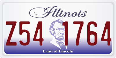 IL license plate Z541764